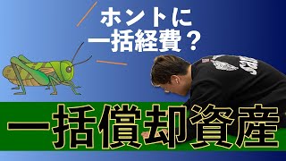 一括償却資産という名前ですが、一括で経費にはなりません。【確定申告】