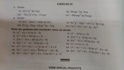 Class 8 Exercise 6C | Algebraic Expression Chapter 6 | CBSC | Rs Agarwal | Mathmandi 