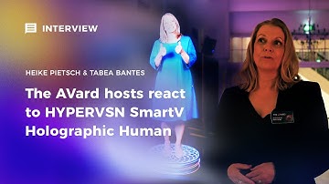 The AVard hosts react to HYPERVSN SmartV Holographic Human