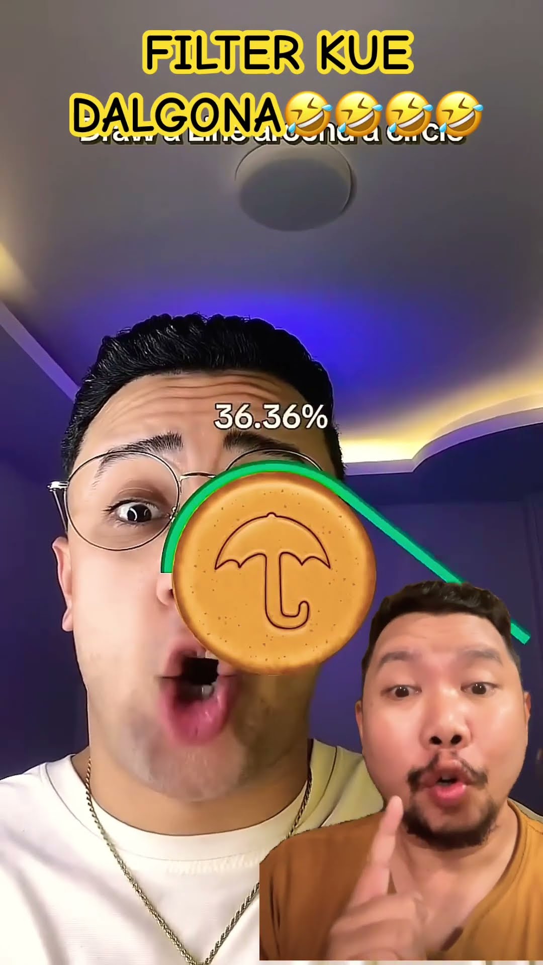 FILTER KUE DALGONA SQUIDGAME!!?? #challenge #humor #shortsfeed #funny #comedy