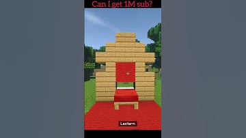 Minecraft: How to build a throne in Minecraft| #shorts