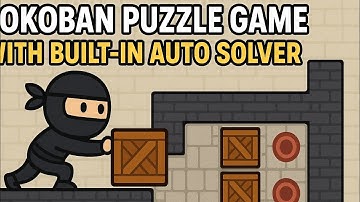 Sokoban Puzzle Game with Built-In Auto Solver | Play & Watch AI Solve
