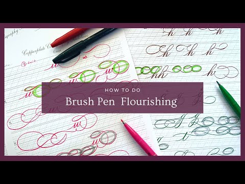 How to flourish with brush pen?