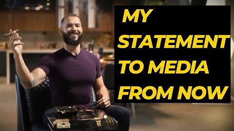 Andrew Tate Official Statement After BBC Interview
