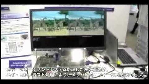 高画質、車載カラーマネージメントシステム