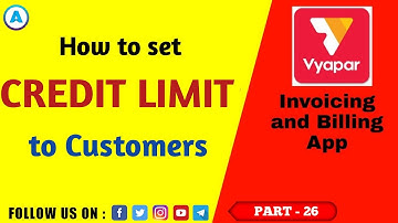 How to set Credit Limit to customers || Credit limit kaise set kare || Part 26
