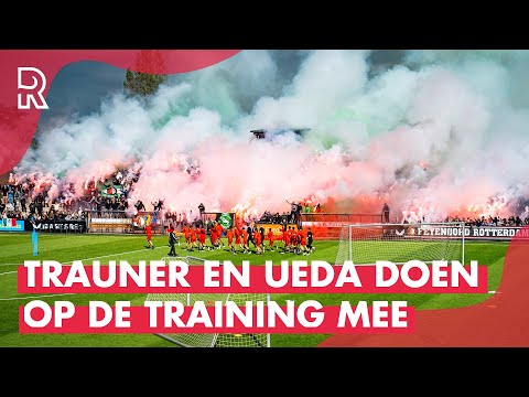 HET LEGIOEN moedigt FEYENOORD aan op LAATSTE TRAINING voor DE KLASSIEKER tegen Ajax