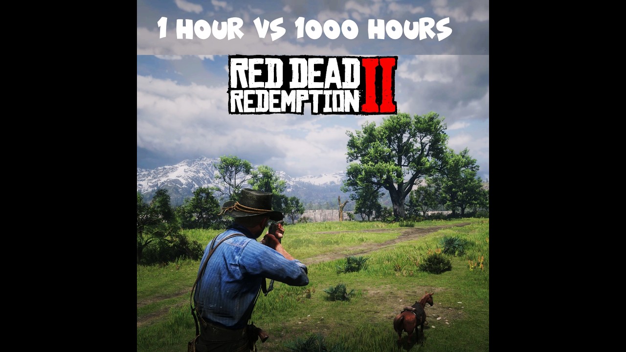 1 hour vs 1000+ hours of gameplay RDR2 #1
