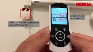 Bemm Elektroheizstab Serie T Mit Raumtemperaturregler - Zusatzfunktionen Boost, Eco, Open-Window