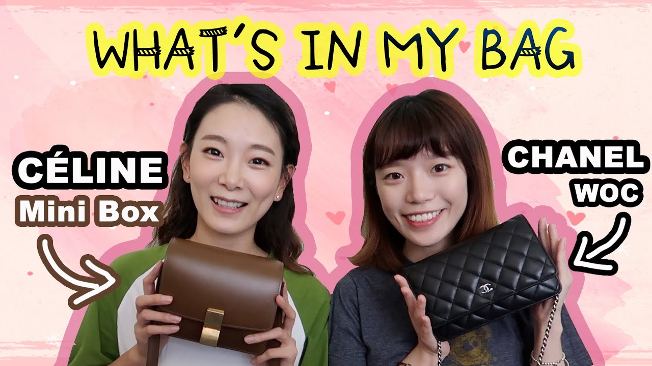 FENDI CHANEL CELINE 袋　ガーメント 🌸What's in My Bag | 我的包里有什么| Celine Mini Box | Chanel WOC