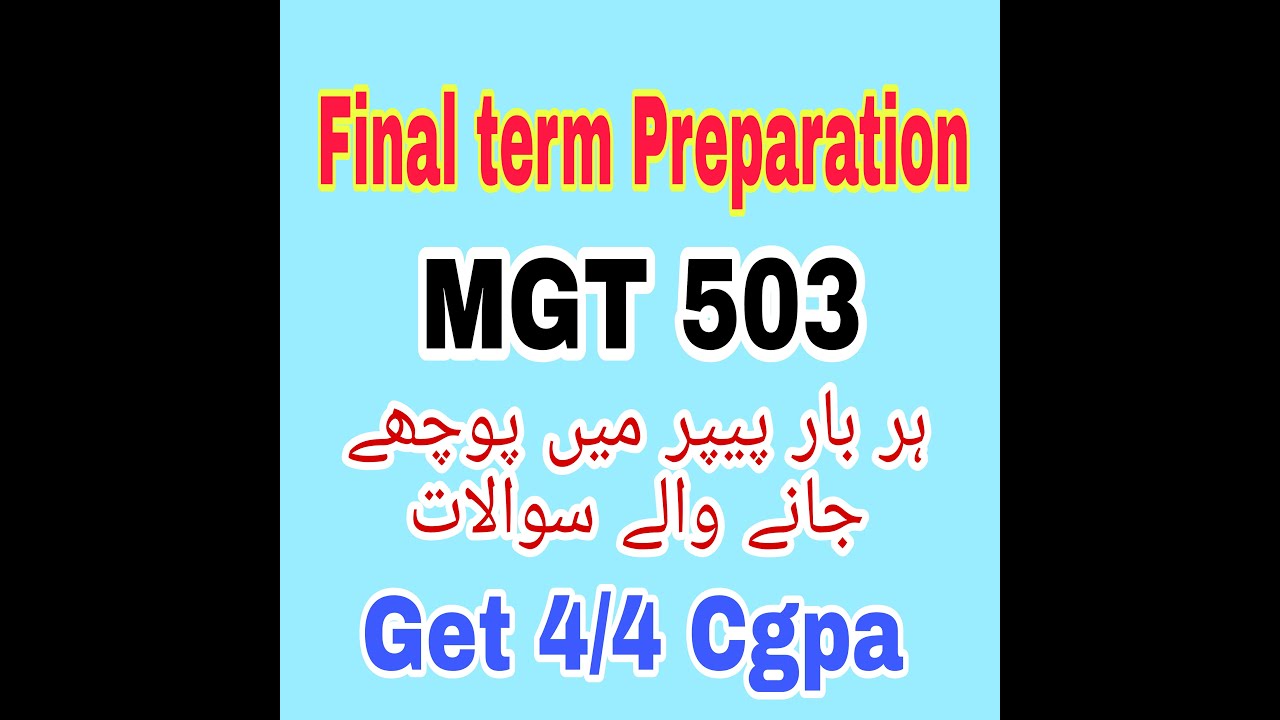 mgt503 current final term paper 2022