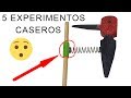 5 EXPERIMENTOS ASOMBROSOS DE CIENCIA INCREÍBLES! (LIFEHACKS)