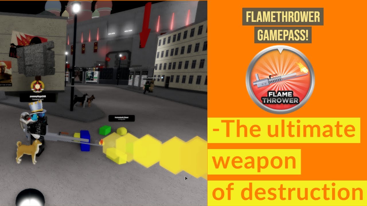 Roblox Military Simulator Flamethrower Gamepass Review Youtube - military simulator roblox