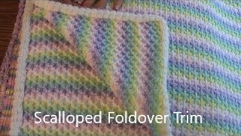 Knitted Scalloped Foldover Trim by Diana Sullivan