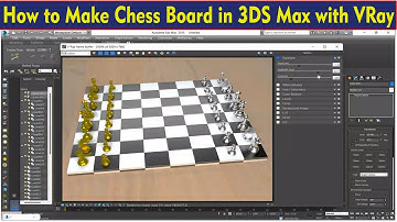 How to Make Chess Board in 3DS Max with V-Ray Lighting (Gemini Architectural)