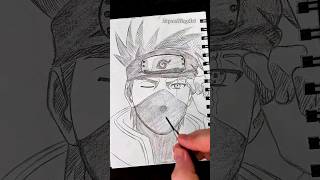 Drawing Kakashi - Naruto #drawing #satisfying #shorts