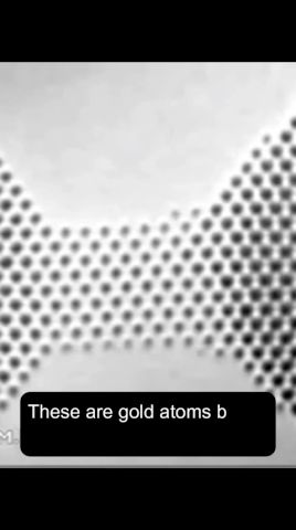 Gold Atoms Being Pulled Apart Under Microscope!