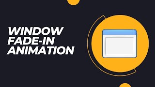 C# window fade-in animation