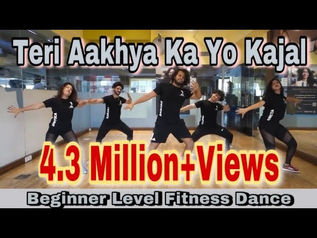 Teri Aakhya Ka Yo Kajal | Sapna Chaudhary | Zumba Dance Routine | Dil Groove Maare class=