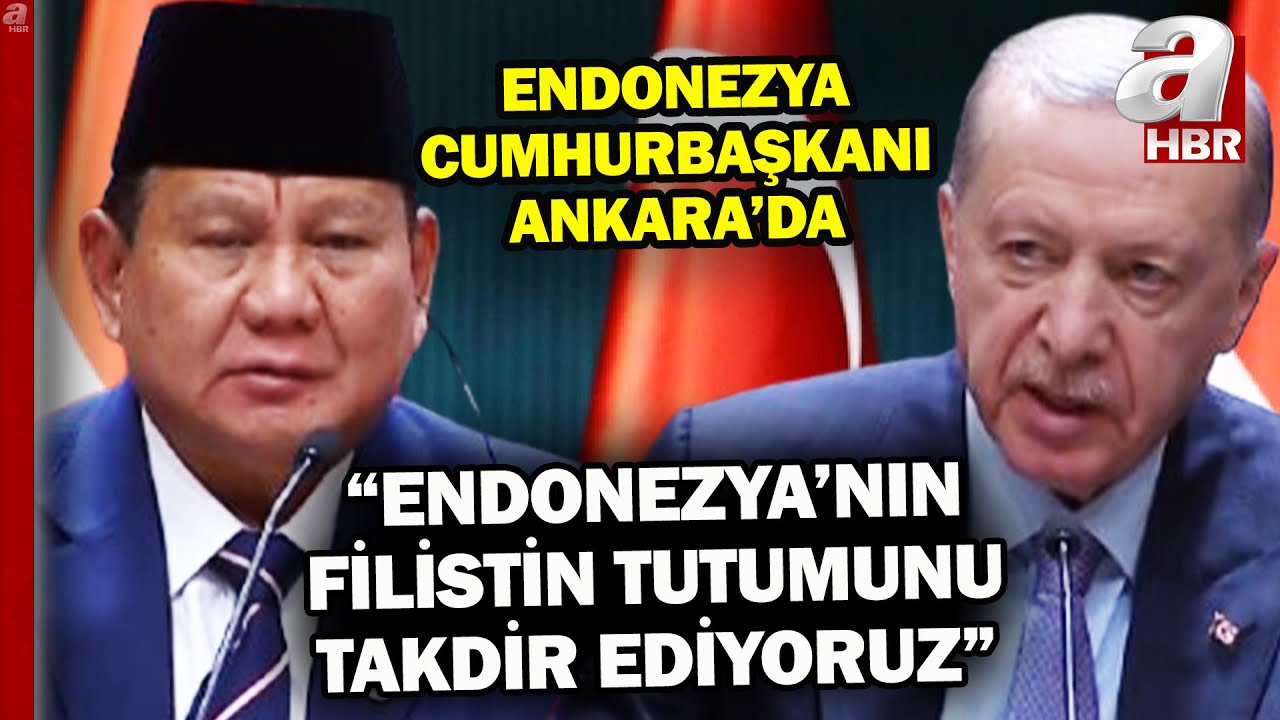 Başkan Erdoğan ile Endonezya Cumhurbaşkanı Subianto'dan ortak açıklamalar... | A Haber