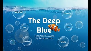 Deep Blue - Presentation Template for Prezi