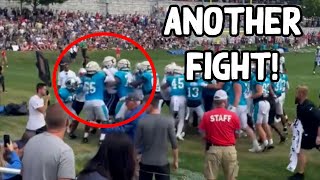 ANOTHER BRAWL at Patriots-Panthers Joint Practices; Fan Gets Injured