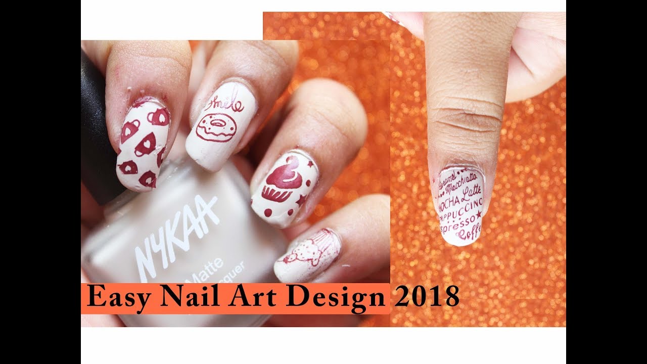Amazing nail art 2018 |Letters nail art - YouTube
