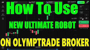 How To Use New Version Robot Cross Signal Ultimate On Olymptrade Broker