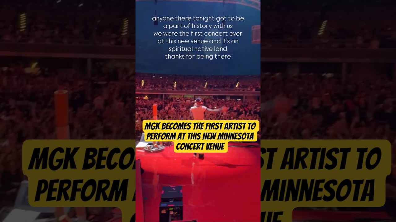 Mgk becomes the first artist to open the new Minnesota concert venue #mgk #machinegunkelly