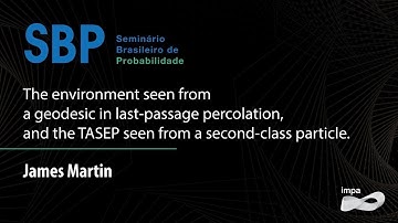 SBP: The environment seen from a geodesic in last-passage percolation, and the TASEP - James Martin