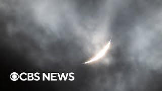 Solar eclipse view from Niagara Falls, New York | full video