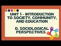 D  sociological perspectives