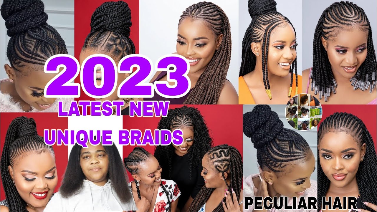 2023 Latest Braids Hairstyles For Black Women  Braids Hairstyles With  Extension Braided Braids  YouTube