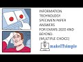 CSEC IT: MULTIPLE CHOICE SPECIMEN PAPER 2020 | MAKE | IT | SIMPLE | TT