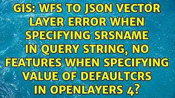 WFS to JSON vector layer error when specifying srsname in query string, no features when...