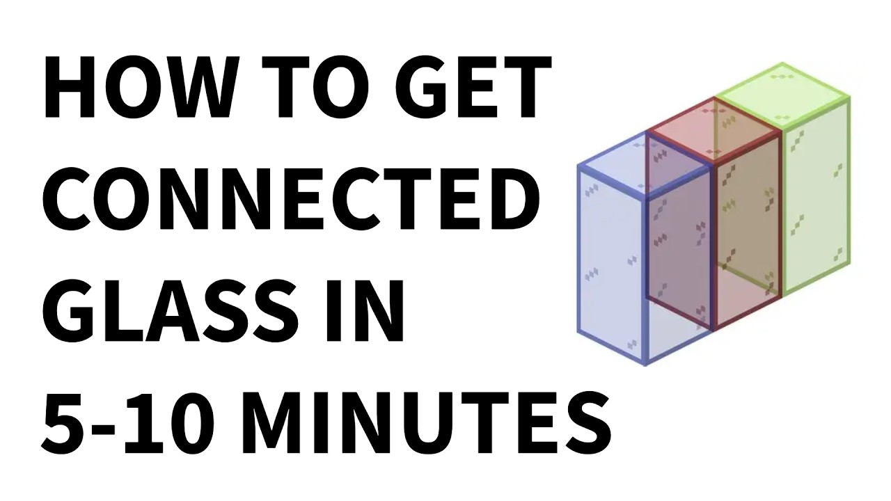 How to get CONNECTED GLASS in Minecraft JAVA EDITION - YouTube