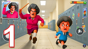 Escape Miss T: Obby Breakout - Gameplay Walkthrough Part 1 - Prank Miss T (iOS, Android)