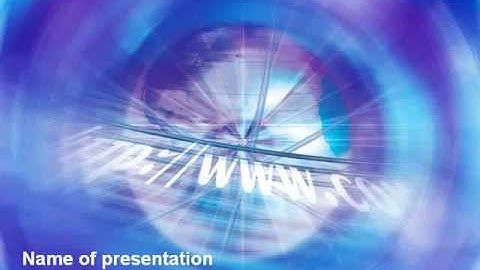 Web Hosting PowerPoint Template by PoweredTemplate.com