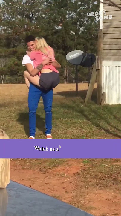 Boyfriend Surprises Girlfriend with a Surprise Visit || Heartsome 💖