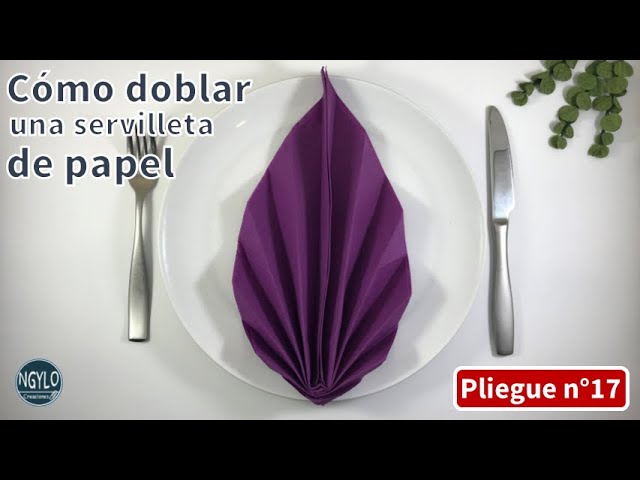 Cómo doblar las servilletas de tela y papel para decorar la mesa