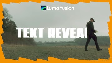 How To Do a TEXT REVEAL Effect on iPhone / iPad Videos (LumaFusion Tutorial)