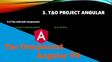 Tạo mới component Angular V9 |dandev