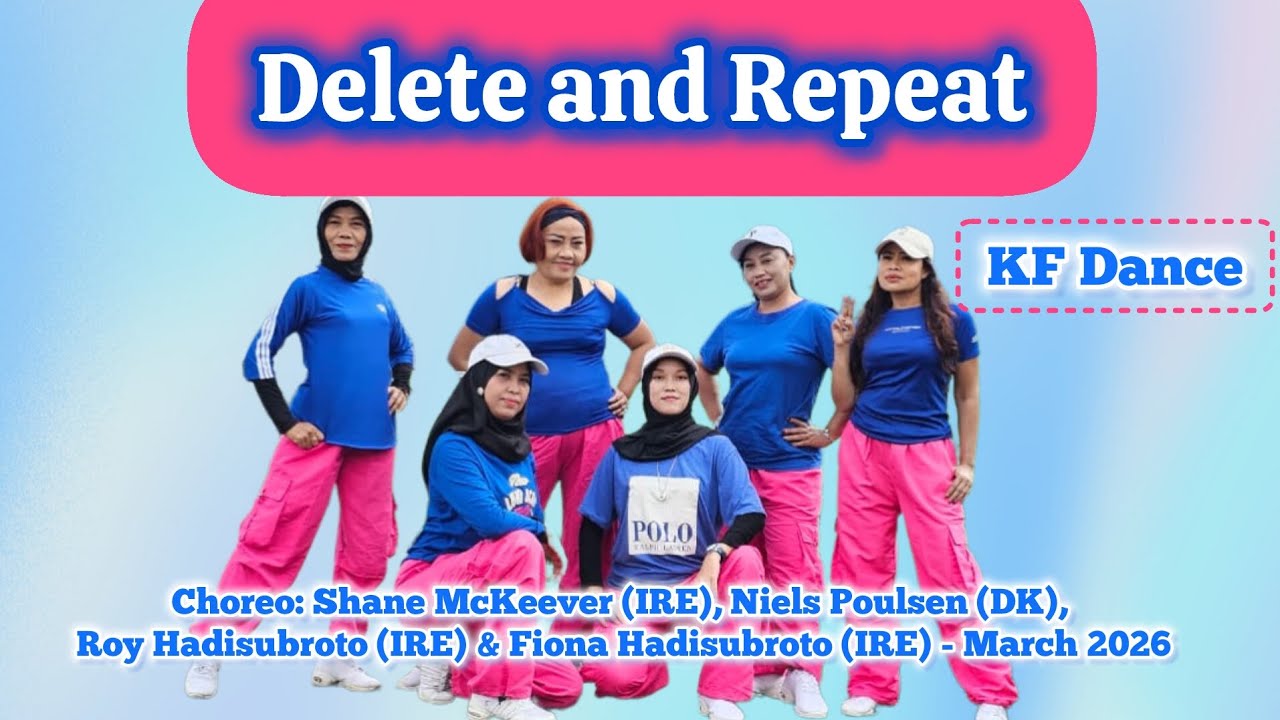 Delete and Repeat Line Dance. High Intermediate. Demo by KF Dance - YouTube