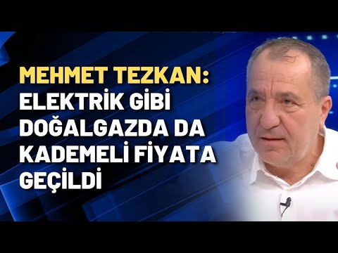 Mehmet Tezkan: Elektrik gibi doğalgazda da kademeli fiyata geçildi