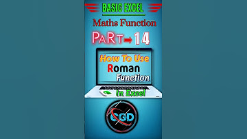 How to use roman function in excel tips and tricks 💯💫 Part-14 #exceltips #excel #shortvideo