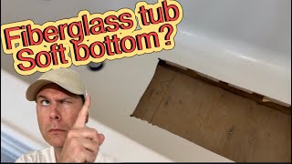 How to fix a Fiberglass tub with a soft bottom. EXTRA STRONG!!!