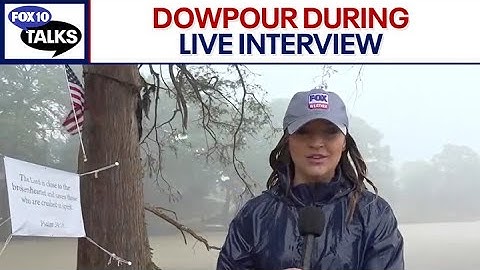 Caught in the Storm: Severe Weather Disrupts Live FOX 10 Talks Interview | FOX 10 Phoenix
