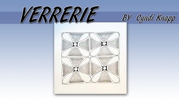 如何畫一般圖樣How to draw the Tangle Pattern VERRERIE
