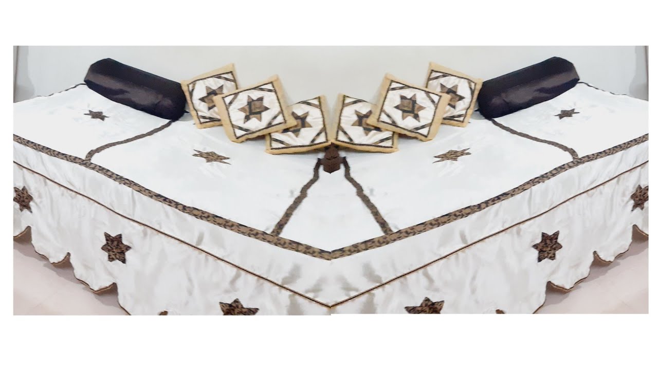 How To Make Diwan set and Pillow Cover At Home HOME CREATIONS YouTube