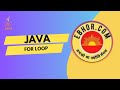Java For Loop Tutorial in Hindi